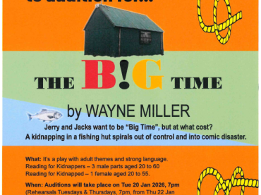 Athelstan Players Casting Call to Audition for 'The Big Time' by Wayne Miller